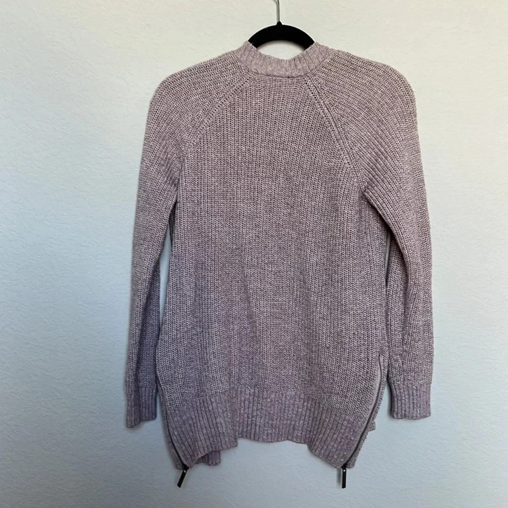 Rock & Republic Cardigan Sweater w Zipper Details / Mauve / Size Med / GUC - Picture 4 of 4